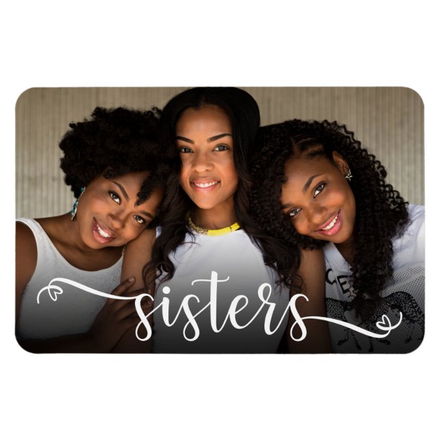 Syster Skript Foto Magnet (Horisontell)
