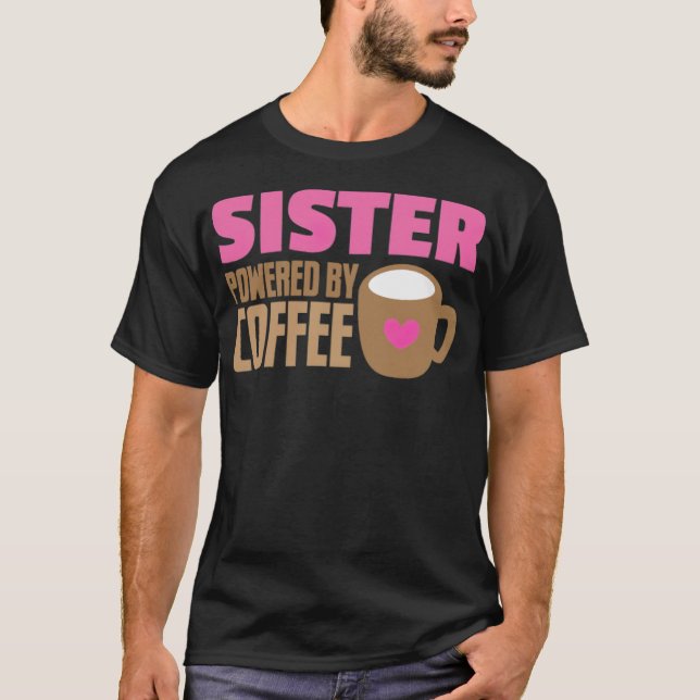 syster som drivs med dryckescatkärlek t shirt (Framsida)