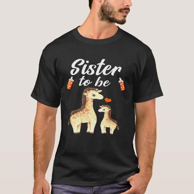 Syster som ska ges babyskor t shirt (Framsida)