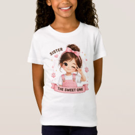 Syster - Söt familj T-shirt-design T Shirt