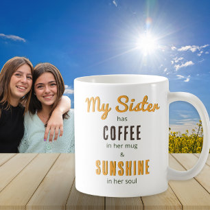 Syster Sunshine Själ Vacker Blomsterbukett Kaffe Kaffemugg