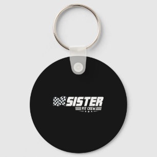 Syster T Crew Racing Bil Födelsedag Familj Racing  Nyckelring