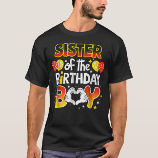 Syster till födelsedagspojken Matchande familj T Shirt