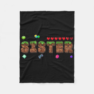 Syster till födelsedagspojken Pixel Game Party Mat Fleecefilt