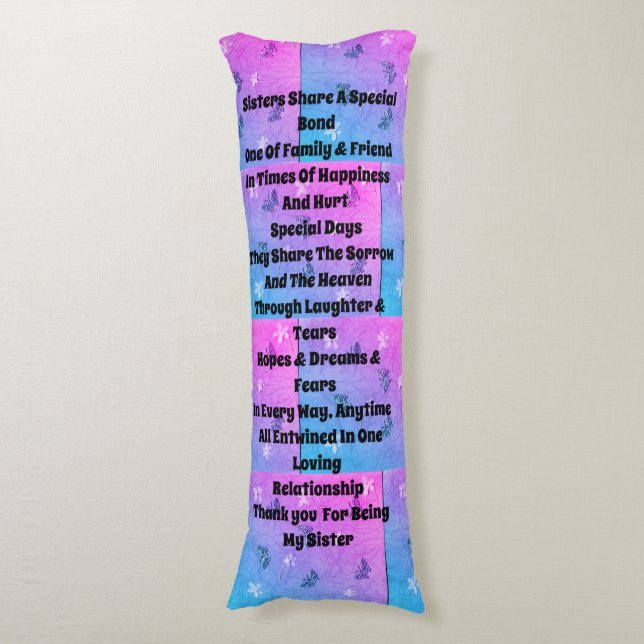 Syster uppringda kroppskudde (Framsidan Vertikal)