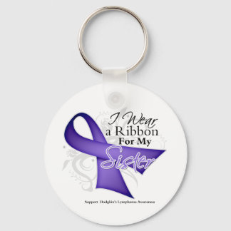 Syster Violet Ribbon-Hodgkins Lymphoma Nyckelring