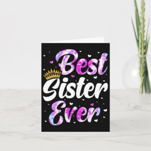 Systerapparat Mors dag för bästa syster Kväll Kort