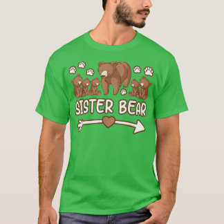 systerbjörn 5 unge tshirt för kvinnor, systerbjörn t shirt