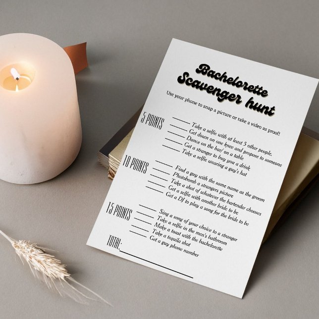 Systerbröllop scavenger hunt spel, roligt möhippar inbjudningar (Skapare uppladdad)