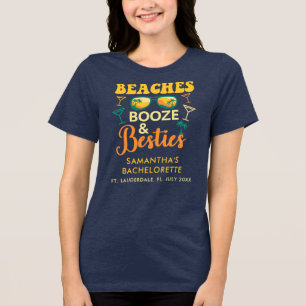 Systerbröllopsfester Stränder Sprit Bästa vänner M T Shirt