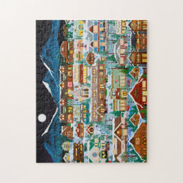 Systerbyn under månepussel pussel