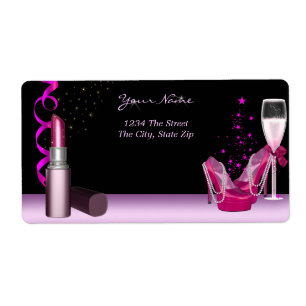 Systerfest Lipstick Rosa Skor Champagne Fraktsedel