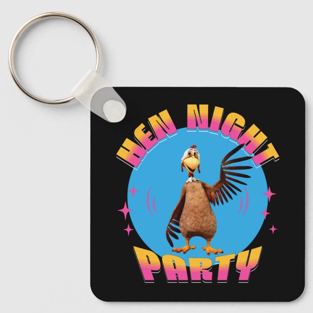 Systerfest Roligt Möhipparty Nyckelring (Framsida)