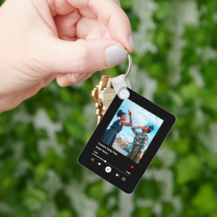 Systerfoto matchande Anpassningsbar Sång Nyckelring