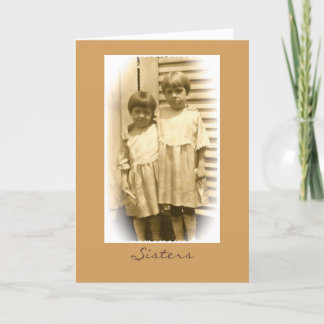 Systerhälsningkort Kort