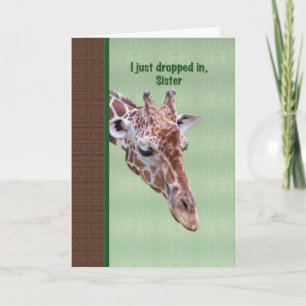 Systerkort med Giraffe Kort