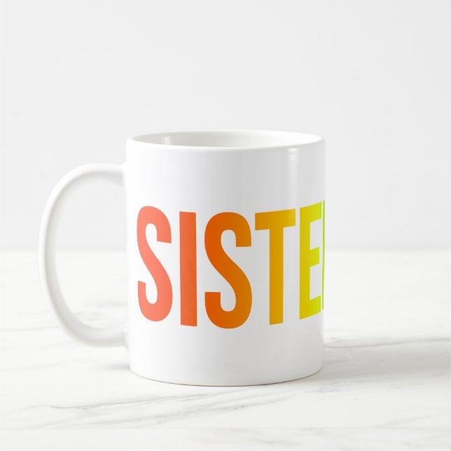 Systerlighet Varumärkesmugg Regnbåge Kaffemugg (Vänster)