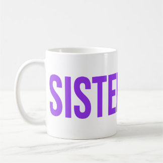 Systerlighets-logotyp-mugg Lila Kaffemugg