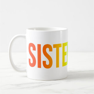 Systerlighetsmärkesmugg Regnbåge Kaffemugg