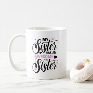 Systermugg, gåva för syster, gåva för henne kaffemugg