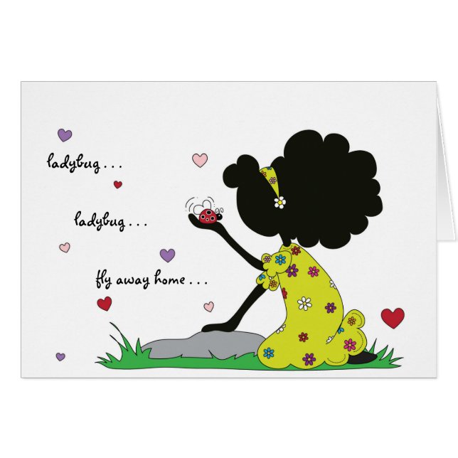 Systernyckelpigafluga bort OBS kort (Framsidan Horizontal)