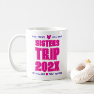 Systerresa 202X Anpassat år Semester Vibe Kärlek Kaffemugg