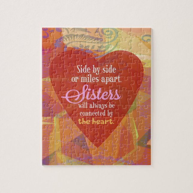 Systersida - by - sida pussel (Vertikal)