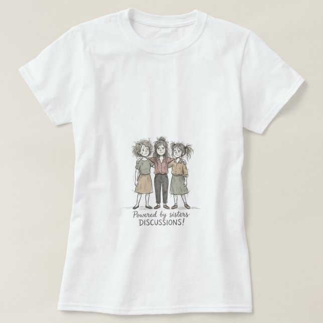 Systrar DISKUSSIONER T Shirt (Design framsida)