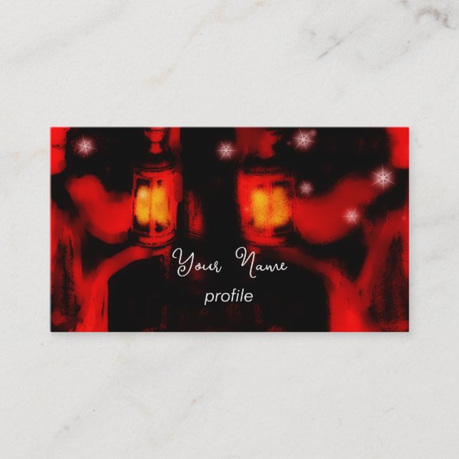 systrar med lampa visitkort (Framsida)