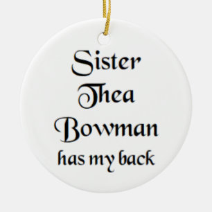 systrar thea bowman Mugg Julgransprydnad Keramik