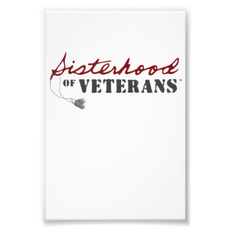 Systrar till veteraner militär stolt design fototryck