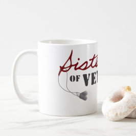 Systrar till veteraner militär stolt design kaffemugg
