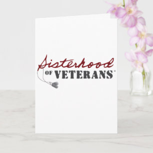 Systrar till veteraner militär stolt design kort