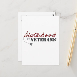 Systrar till veteraner militär stolt design vykort