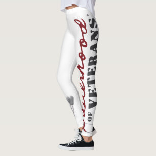 Systrar till Veterans Militära Stolthet Design Leggings