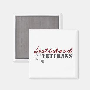 Systrar till Veterans Militära Stolthet Design Magnet