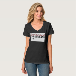 Systrar till Veterans Militära Stolthet Design T Shirt