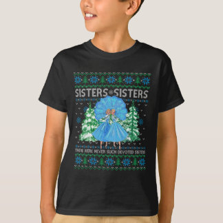 Systrar Vitt jul-film 1954 Xmas Snö Pyjamas T Shirt