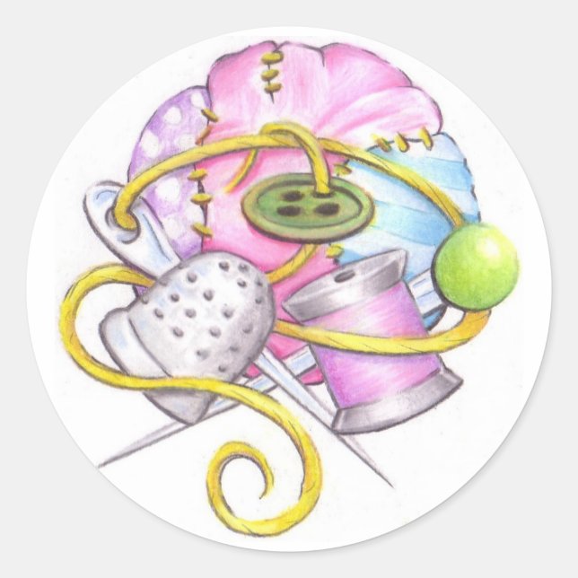 syteklistermärken runt klistermärke (Framsida)