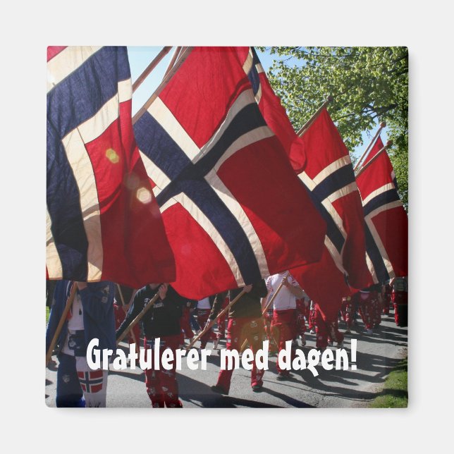 Syttende Mai Magnet (Framsidan)