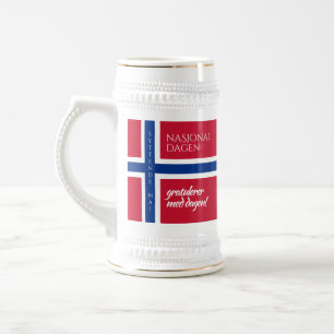 Syttende Mai Mai 17:e norska nationaldagen Flagga Sejdel
