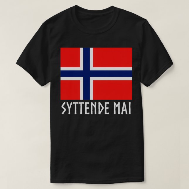 Syttende Mai nornorska Norge 2 T Shirt (Design framsida)