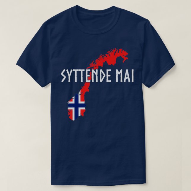 Syttende Mai nornorska Norge T Shirt (Design framsida)