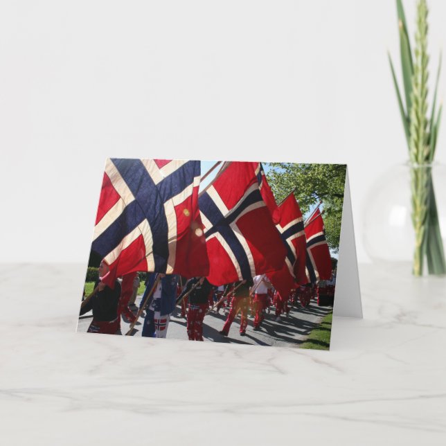 Syttende Mai-parad Kort (Framsida)
