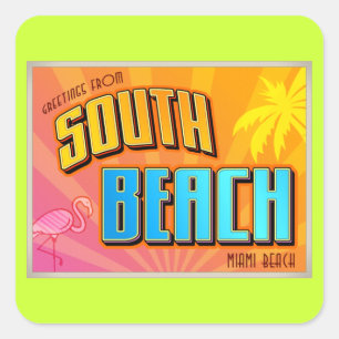 SYUTH BEACH FYRKANTIGT KLISTERMÄRKE