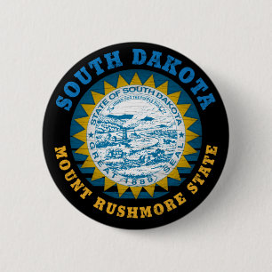 SYUTH DAKOTA MOUNT RUSHMORE STATLIG FLAGGA KNAPP
