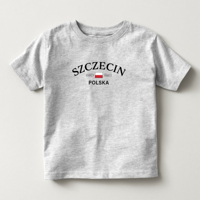 Szczecin Polska (Polen) polska samordnare T Shirt (Framsida)