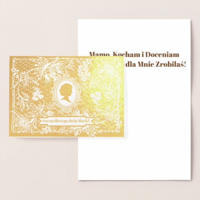 Szczęśliwego Dnia Matki - Karta-kort Folierat Kort (Display)