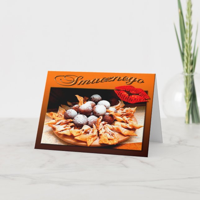 Szczęśliwego Tłustego Czwartku Lycklig Tjock torsd Kort (Framsida)