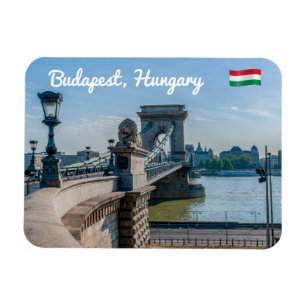 Szechenyi Chain Bridge i Budapest, Ungern Magnet